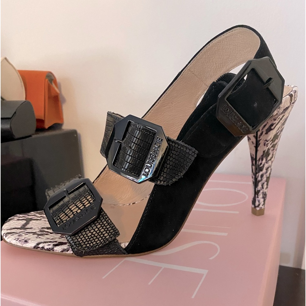 Mixed pattern leather  - Louis Et Cie Sandal